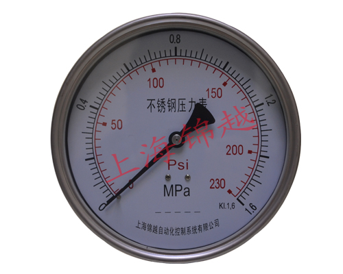 不銹鋼耐震壓力表   Y-153BF-Z